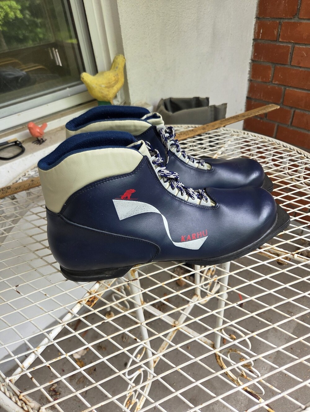 Vintage Karhu Nordic Cross Country Ski Boots | Made in Czech Republic Mens 14.5